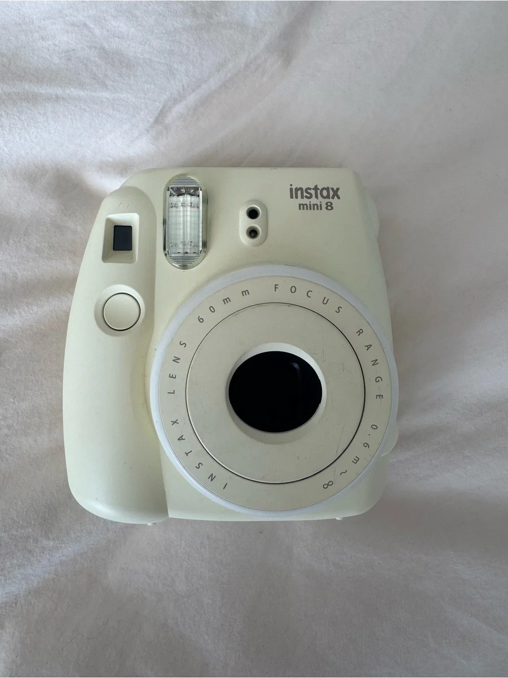 Instax Mini 8 Instant Camera in Cream and White Accents